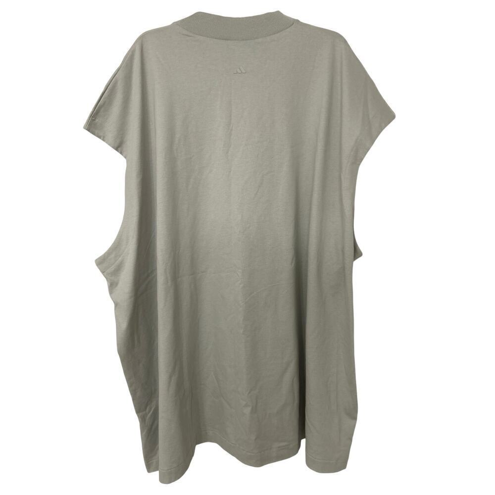Adidas Basketball One Gray Oversized Sleeveless T Shirt Cotton Size 2X - Picture 4 of 16